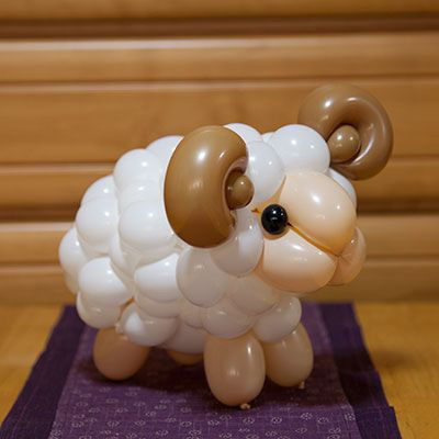 3A ひねり屋 ジャッキー 【中級~上級】もこもこ羊をつくろう